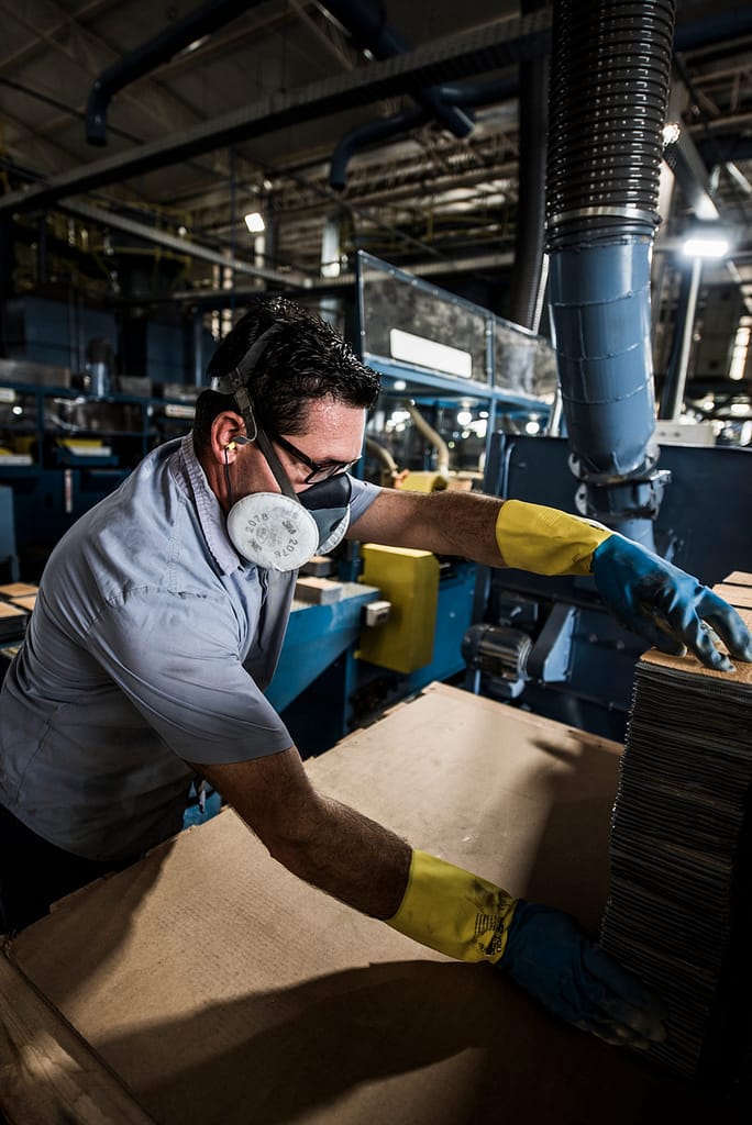 corporate photographer factory worker